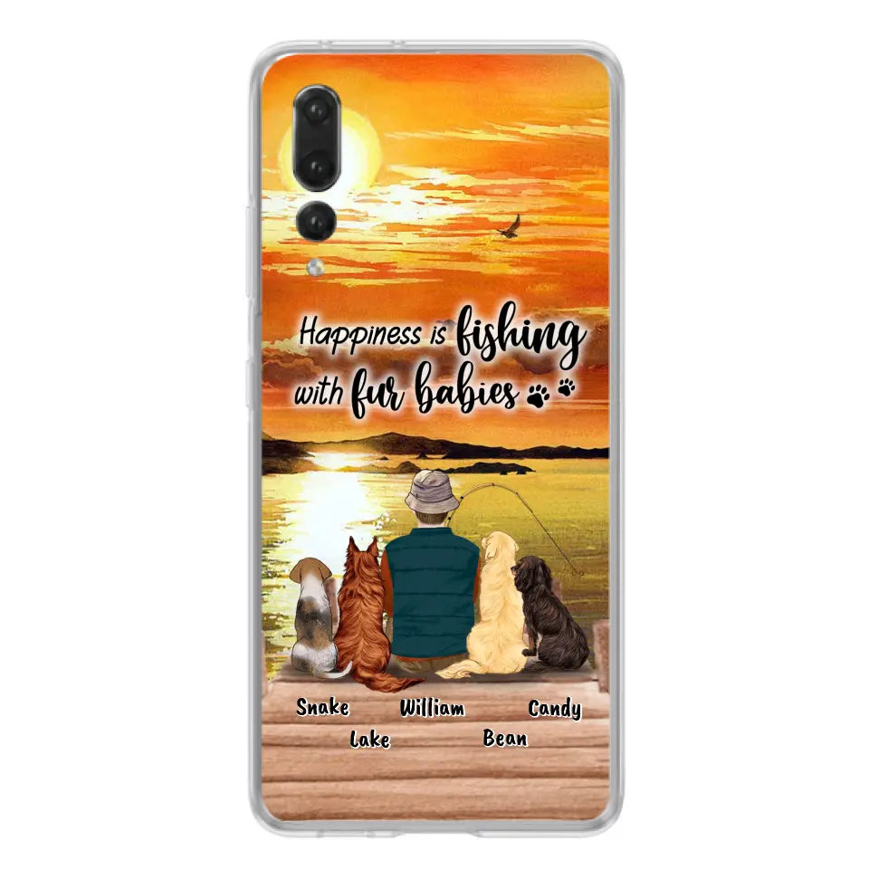 Personalized Fishing Man/Woman Phone Case - Up to 4 Pets - Phone Case For Xiaomi, Huawei and Oppo - 4TC88X