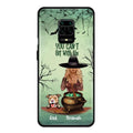 Personalized Dog And Witch Phone Case - Up to 4 Dogs - You Can't Sit With Us - Phone Case For Xiaomi, Huawei and Oppo