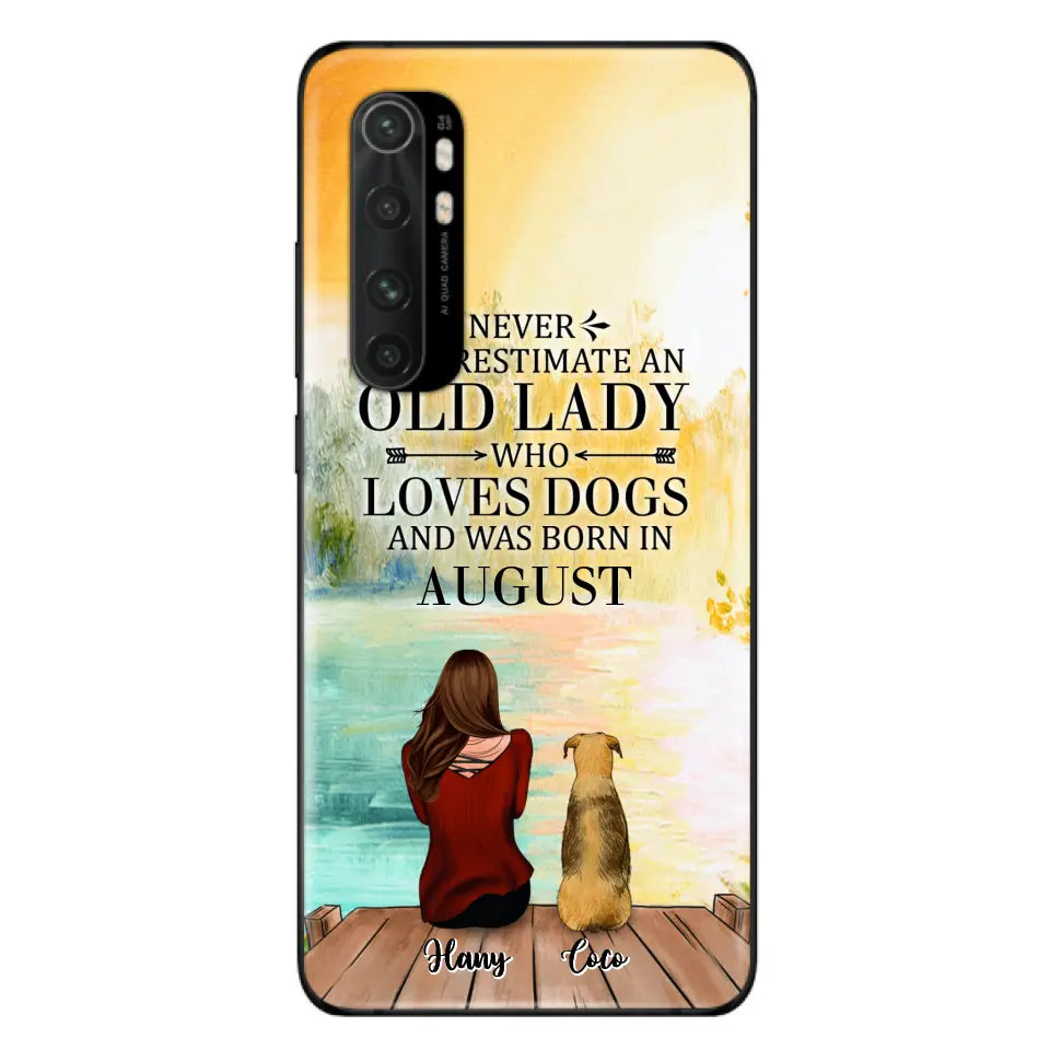 Personalized Old Lady And Dog Phone Case - Woman With Up to 5 Dogs - Best Gift For Dog Lover - Case For Xiaomi, Oppo And Huawei
