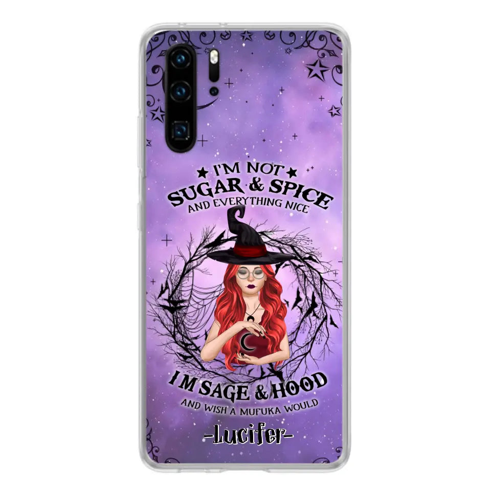 Personalized Witch Phone Case - Best Halloween Gift Idea - I'm Not Sugar And Spice - Case For Xiaomi, Oppo And Huawei - DFESX1