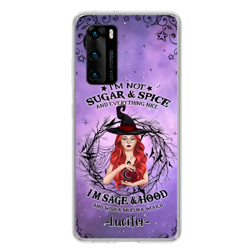 Personalized Witch Phone Case - Best Halloween Gift Idea - I'm Not Sugar And Spice - Case For Xiaomi, Oppo And Huawei - DFESX1