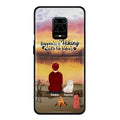 Personalized Hiking Phone Case - Man/Woman/Couple With Up to 4 Pets - Gift For Cat/Dog Lover - Happiness Is Hiking With Fur Babies - Case For Xiaomi, Oppo And Huawei