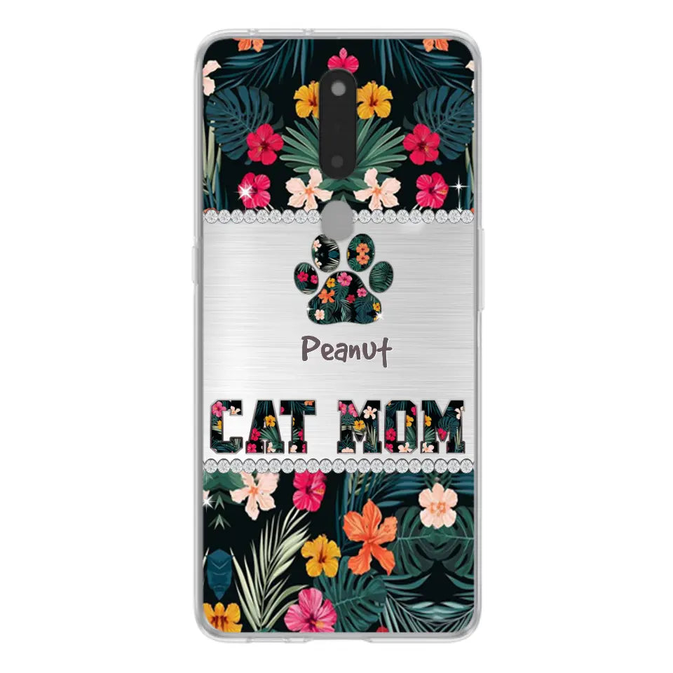 Personalized Custom Phone Case Cat Mom Met Pattern - Gifts Idea For Cat Lover - Cat Mom - Case For Xiaomi, Huawei And Oppo