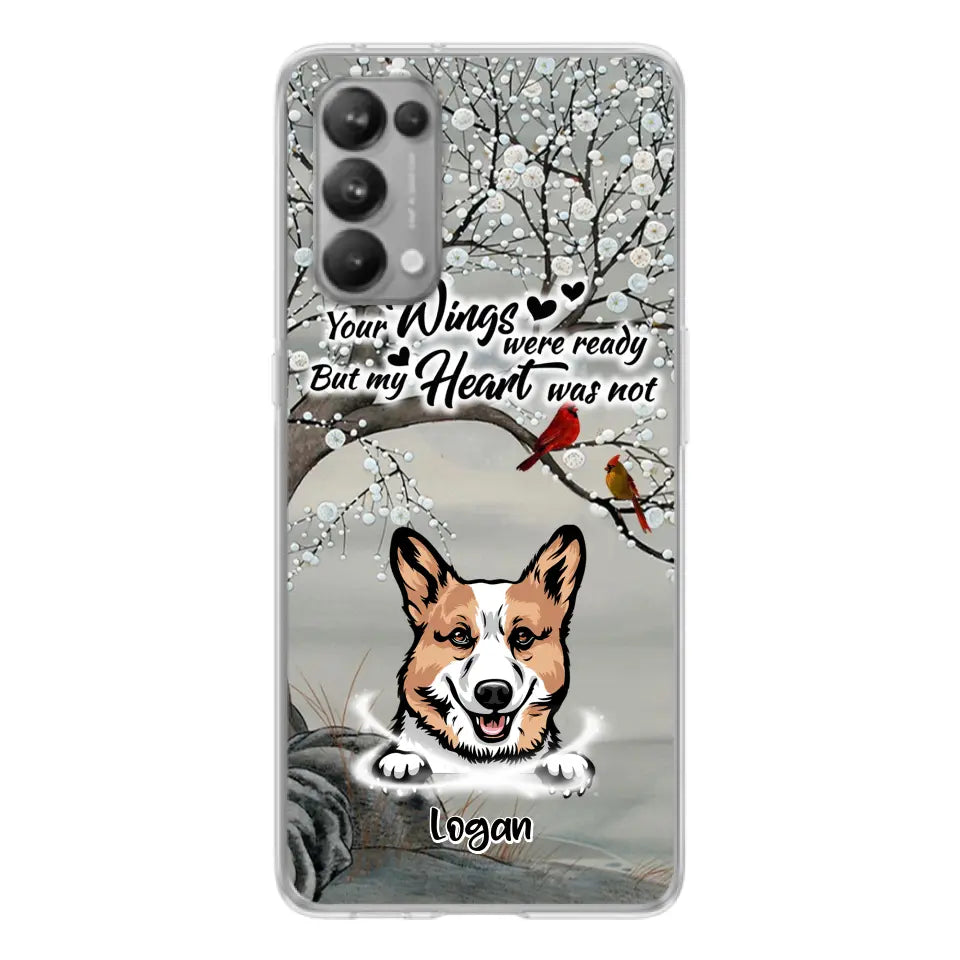 Personalized Memorial Dog Cat Phone Case - Up to 3 Pets - Best Gift For Dog/Cat Lover - Your Wings Were Ready But My Heart Was Not - Case For Xiaomi, Oppo And Huawei
