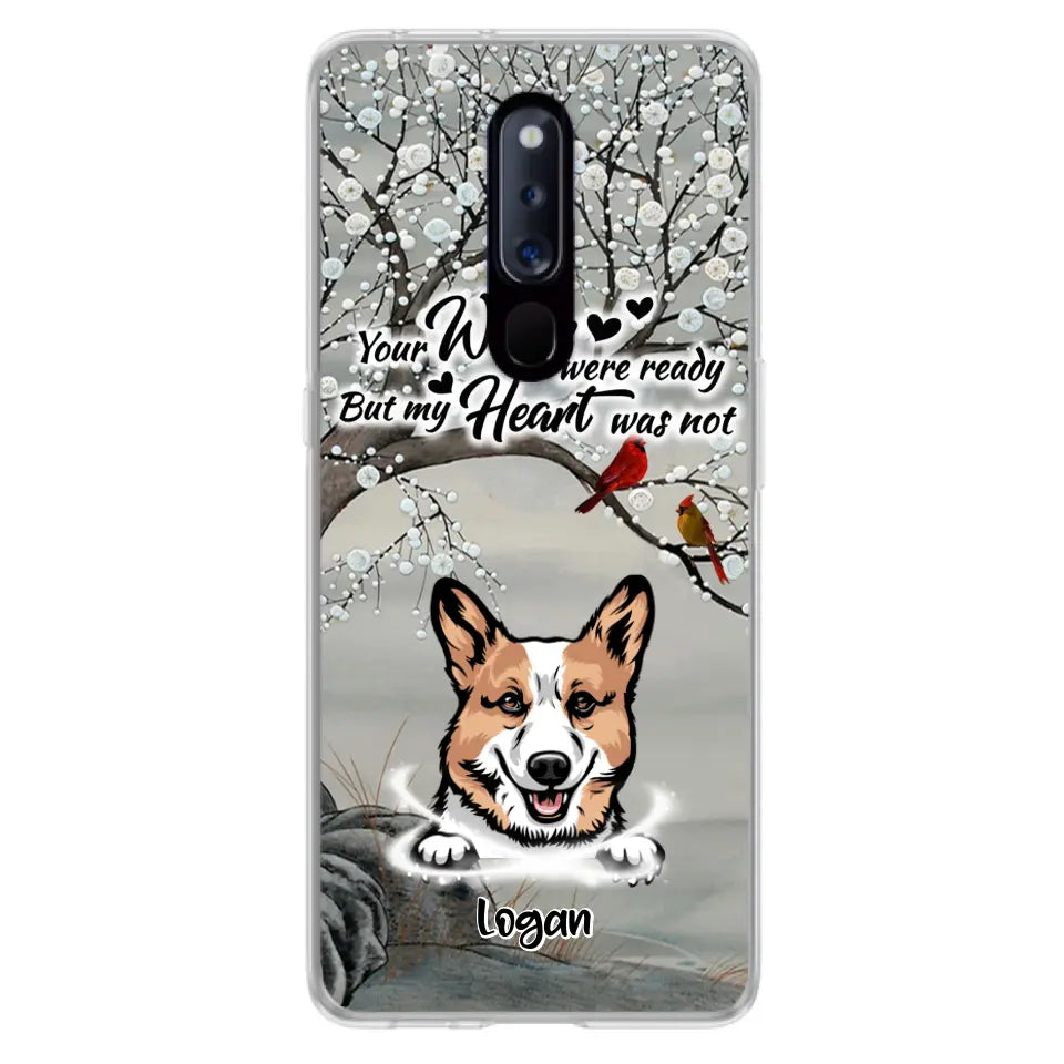 Personalized Memorial Dog Cat Phone Case - Up to 3 Pets - Best Gift For Dog/Cat Lover - Your Wings Were Ready But My Heart Was Not - Case For Xiaomi, Oppo And Huawei