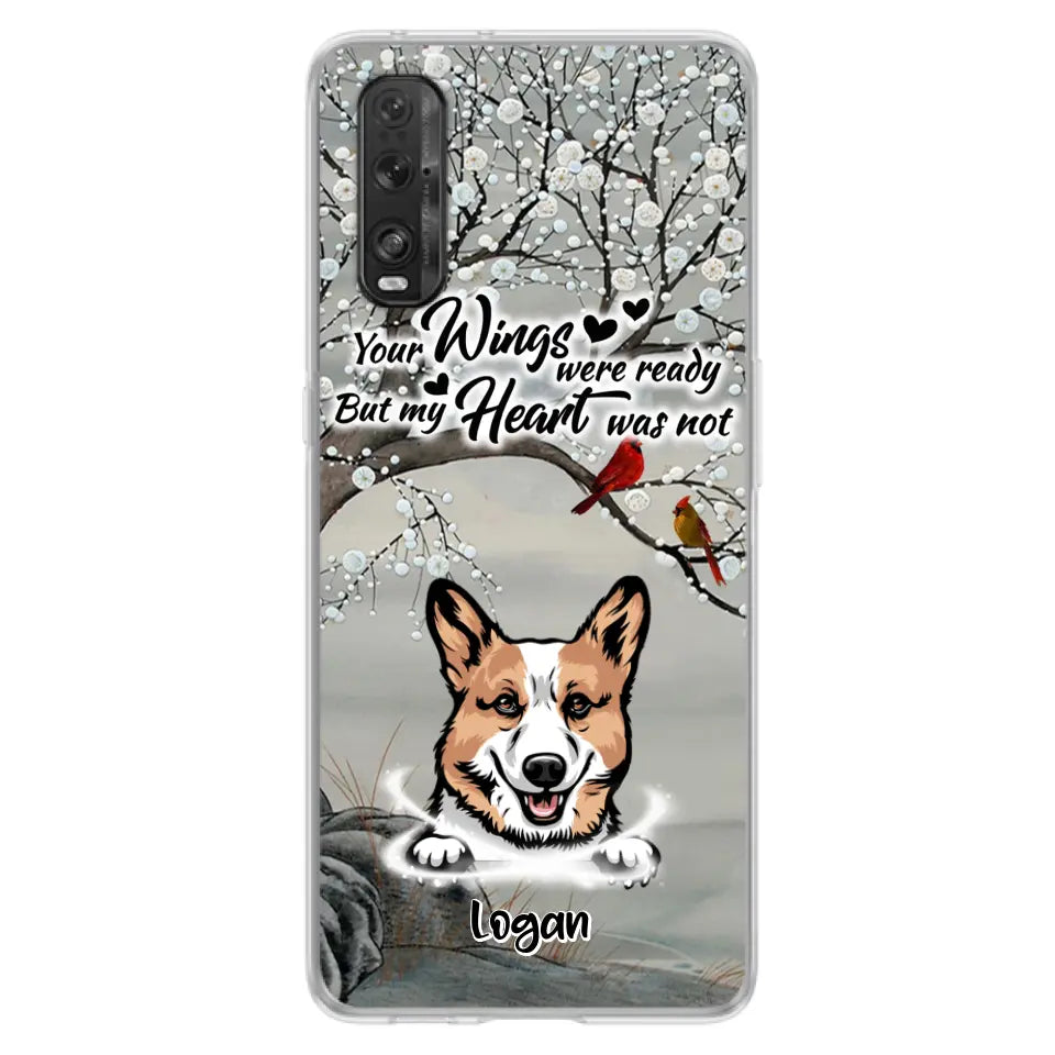 Personalized Memorial Dog Cat Phone Case - Up to 3 Pets - Best Gift For Dog/Cat Lover - Your Wings Were Ready But My Heart Was Not - Case For Xiaomi, Oppo And Huawei
