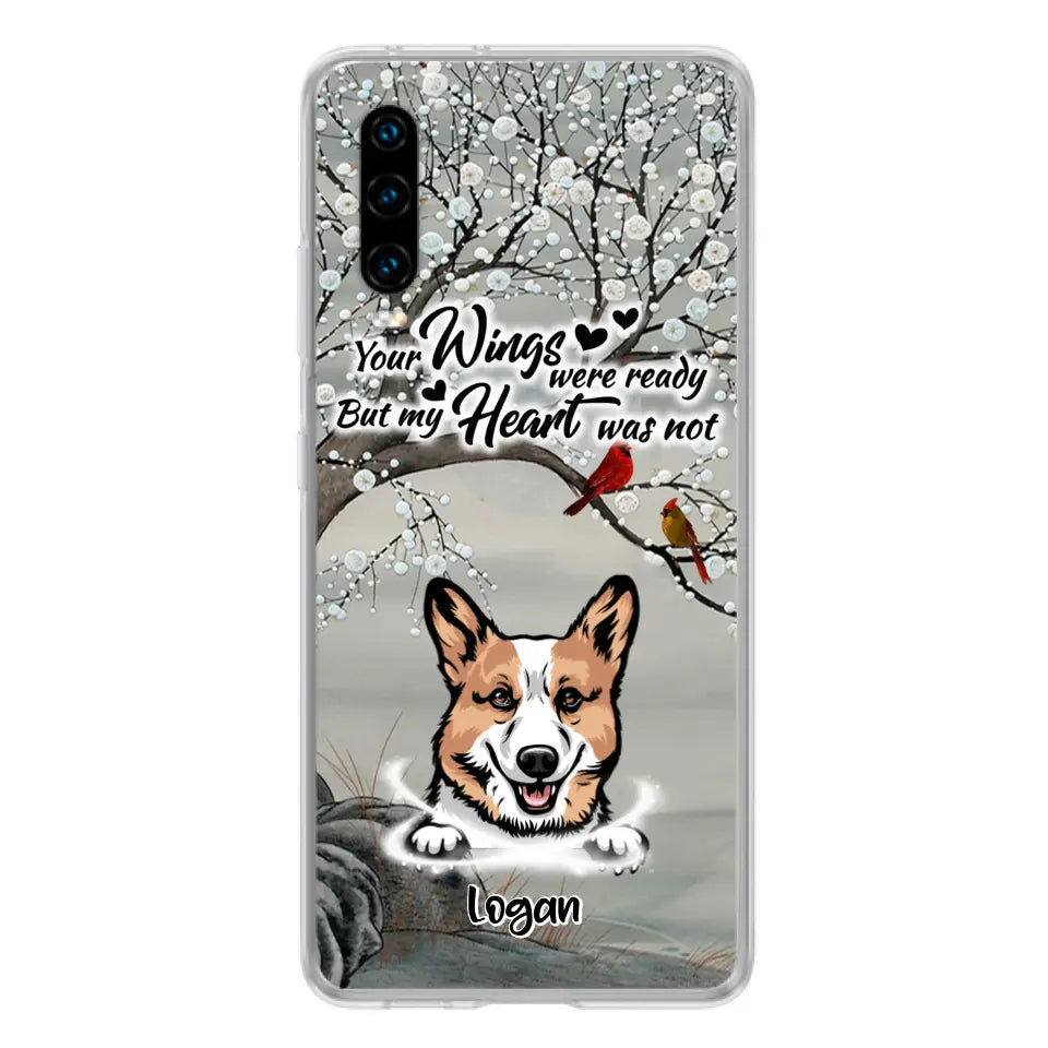 Personalized Memorial Dog Cat Phone Case - Up to 3 Pets - Best Gift For Dog/Cat Lover - Your Wings Were Ready But My Heart Was Not - Case For Xiaomi, Oppo And Huawei