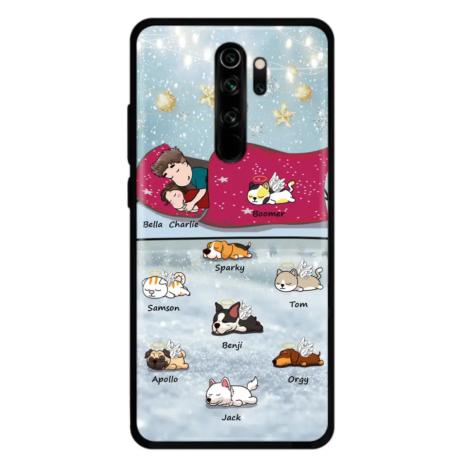 Personalized Couple With Pet Phone Case - Up to 8 Pets - Best Gift For Dog/Cat Lover - Case For Xiaomi, Oppo And Huawei