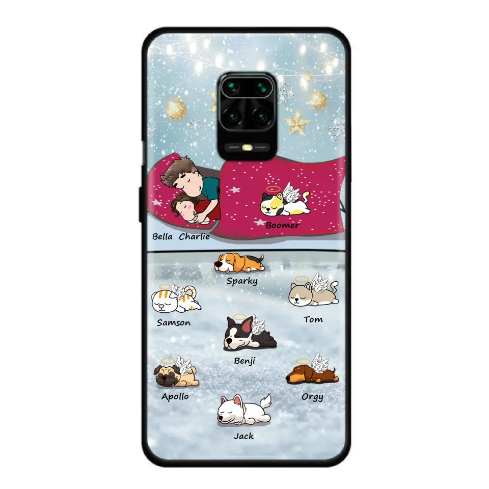 Personalized Couple With Pet Phone Case - Up to 8 Pets - Best Gift For Dog/Cat Lover - Case For Xiaomi, Oppo And Huawei