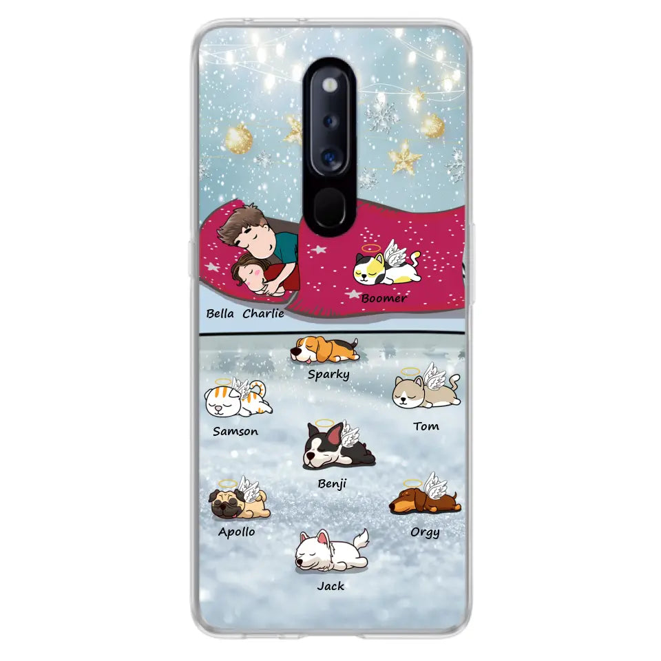 Personalized Couple With Pet Phone Case - Up to 8 Pets - Best Gift For Dog/Cat Lover - Case For Xiaomi, Oppo And Huawei