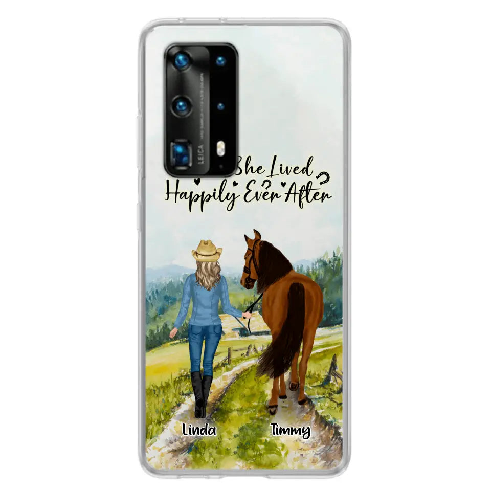 Personalized Horse Girl Phone Case - Up to 4 Horses - Best Gift For Horse Lover - Just A Girl Who Loves Horses - Case For Xiaomi, Huawei & Oppo