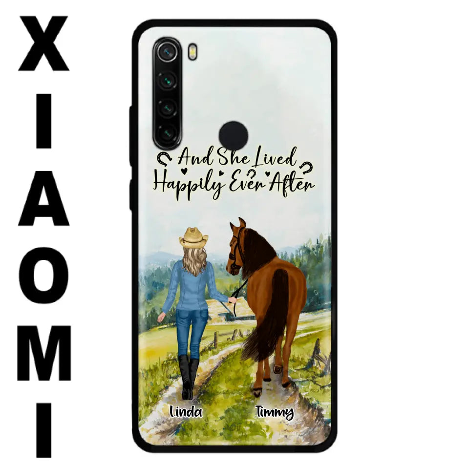 Personalized Horse Girl Phone Case - Up to 4 Horses - Best Gift For Horse Lover - Just A Girl Who Loves Horses - Case For Xiaomi, Huawei & Oppo