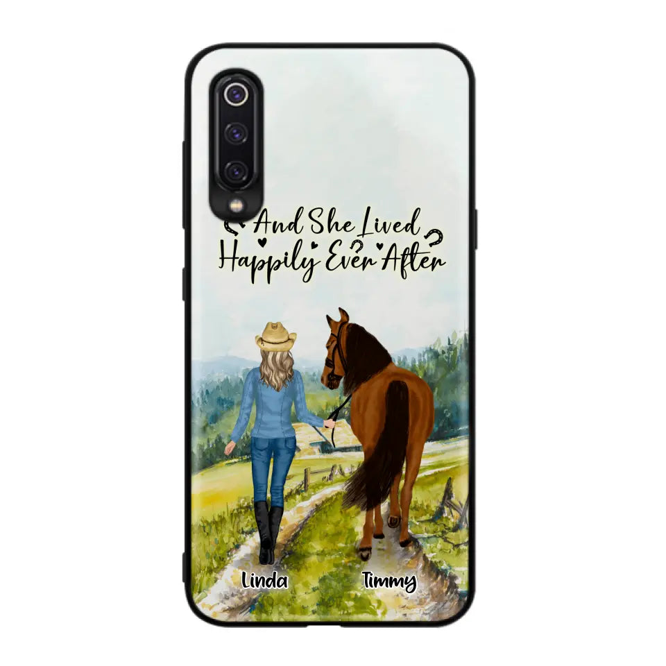 Personalized Horse Girl Phone Case - Up to 4 Horses - Best Gift For Horse Lover - Just A Girl Who Loves Horses - Case For Xiaomi, Huawei & Oppo