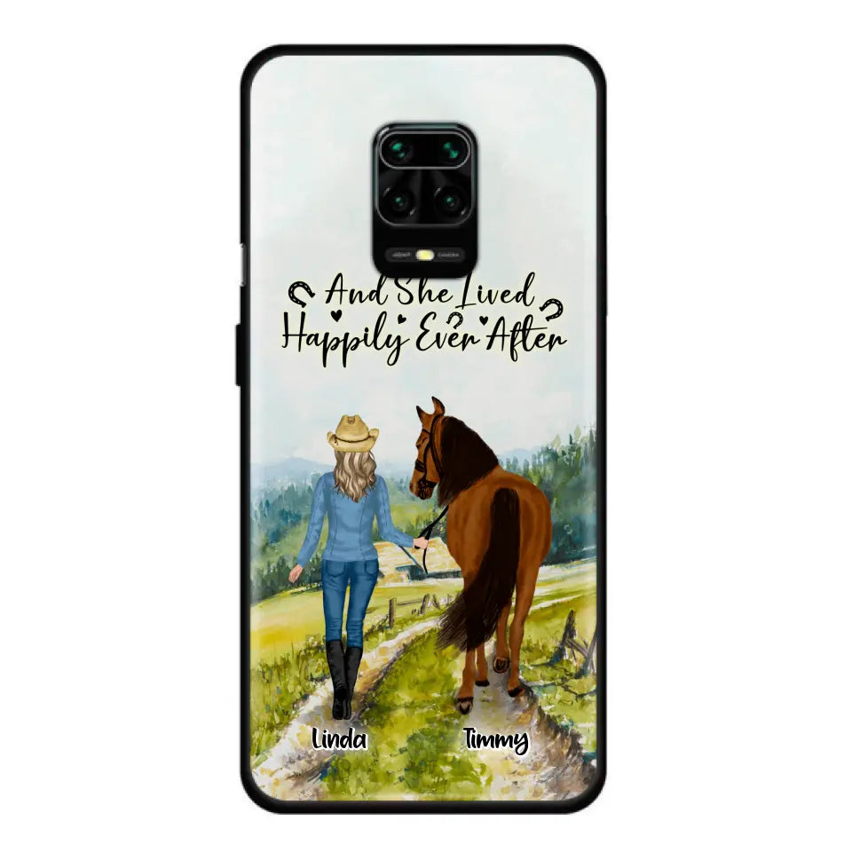 Personalized Horse Girl Phone Case - Up to 4 Horses - Best Gift For Horse Lover - Just A Girl Who Loves Horses - Case For Xiaomi, Huawei & Oppo
