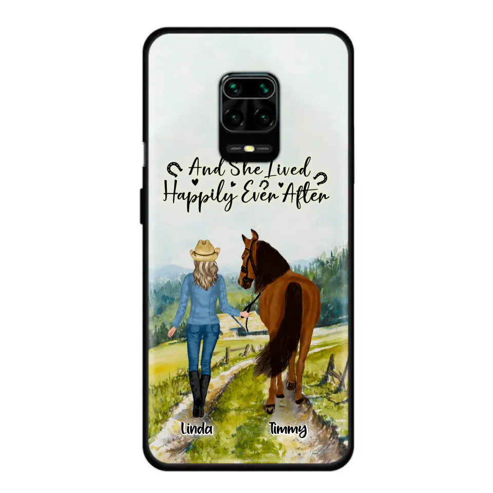 Personalized Horse Girl Phone Case - Up to 4 Horses - Best Gift For Horse Lover - Just A Girl Who Loves Horses - Case For Xiaomi, Huawei & Oppo