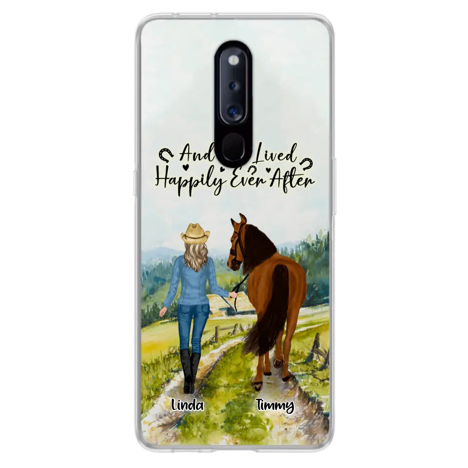 Personalized Horse Girl Phone Case - Up to 4 Horses - Best Gift For Horse Lover - Just A Girl Who Loves Horses - Case For Xiaomi, Huawei & Oppo