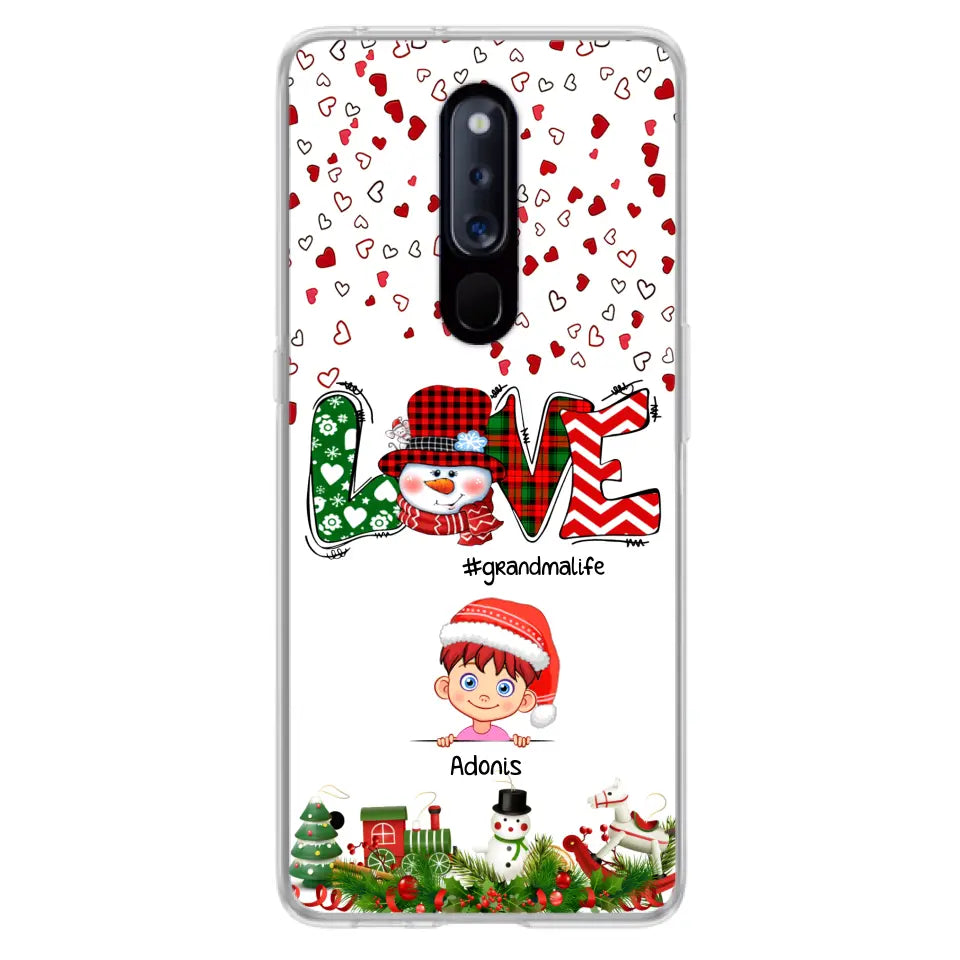 Personalized Christmas Grandmalife Phone Case - Up to 6 Kids - Christmas Gift For Grandma, Mama - Case For Xiaomi, Oppo And Huawei