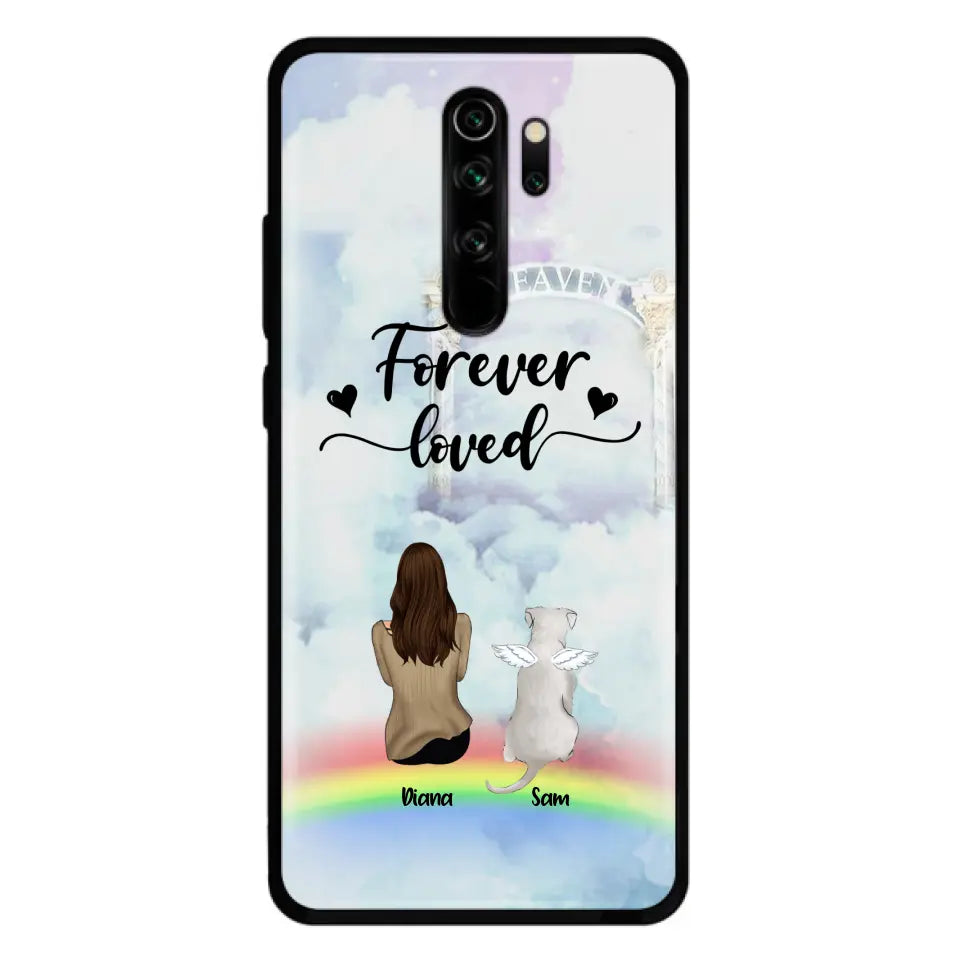 Personalized Memorial Pets Phone Case - Man/Woman With Up to 4 Pets - Memorial Gift For Dog Lovers/Cat Lovers - Forever Loved - For Xiaomi, Oppo And Huawei Phone Case - AXSIO5