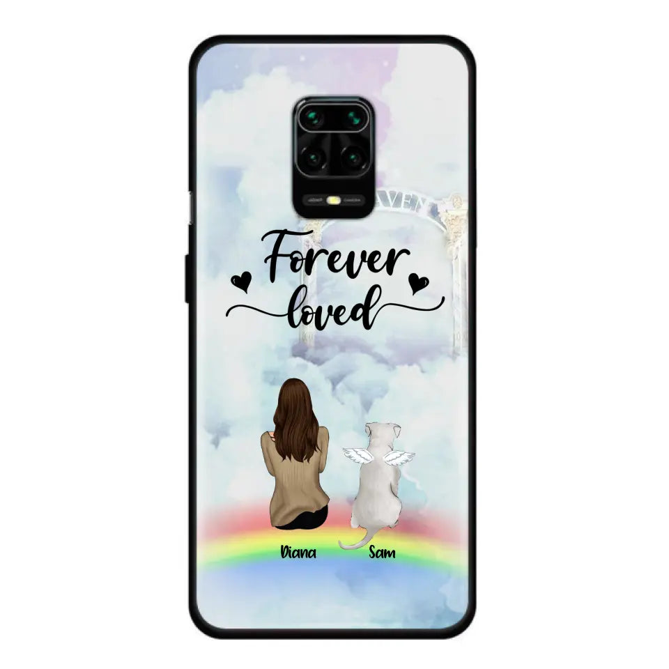 Personalized Memorial Pets Phone Case - Man/Woman With Up to 4 Pets - Memorial Gift For Dog Lovers/Cat Lovers - Forever Loved - For Xiaomi, Oppo And Huawei Phone Case - AXSIO5