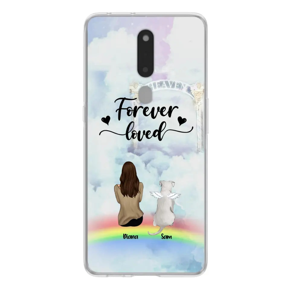 Personalized Memorial Pets Phone Case - Man/Woman With Up to 4 Pets - Memorial Gift For Dog Lovers/Cat Lovers - Forever Loved - For Xiaomi, Oppo And Huawei Phone Case - AXSIO5