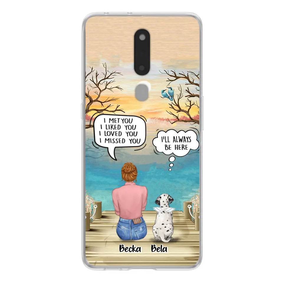 Personalized Memorial Pet Mom Phone Case - I Met You I Liked You I Loved You I Missed You - Up to 5 Pets - Memorial Gift Idea For Dog/Cat Lover - Case For Xiaomi, Oppo And Huawei