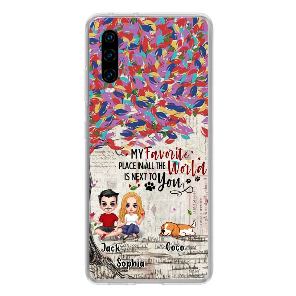 Custom Personalized Couple And Dogs Phone Case - Up to 3 Dogs - Best Gift For Dog Lovers - You And Me & The Dogs - Case For Xiaomi/Huawei/Oppo