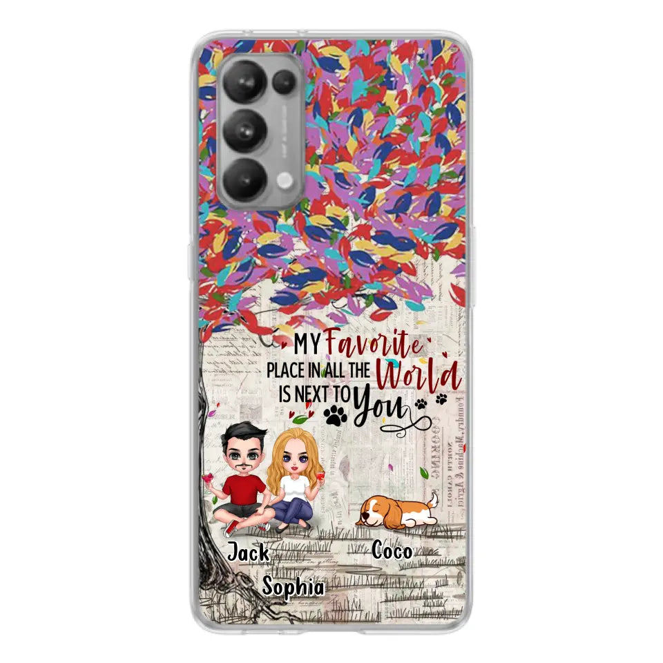 Custom Personalized Couple And Dogs Phone Case - Up to 3 Dogs - Best Gift For Dog Lovers - You And Me & The Dogs - Case For Xiaomi/Huawei/Oppo