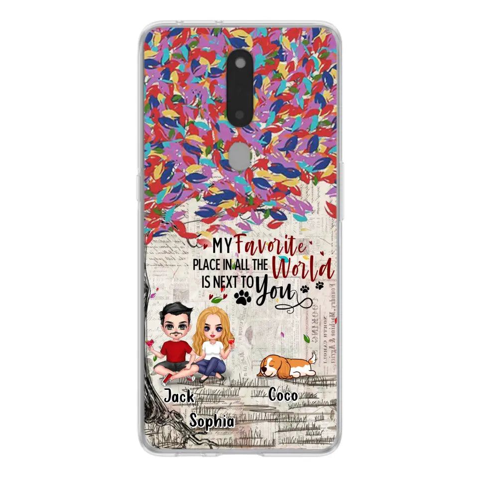 Custom Personalized Couple And Dogs Phone Case - Up to 3 Dogs - Best Gift For Dog Lovers - You And Me & The Dogs - Case For Xiaomi/Huawei/Oppo