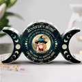 Personalized Wicca Acrylic Plaque - Gift Idea For Halloween/Wicca Decor/Pagan Decor - Smoke Of Air And Water & Fire & Earth Cleanse And Bless This Home