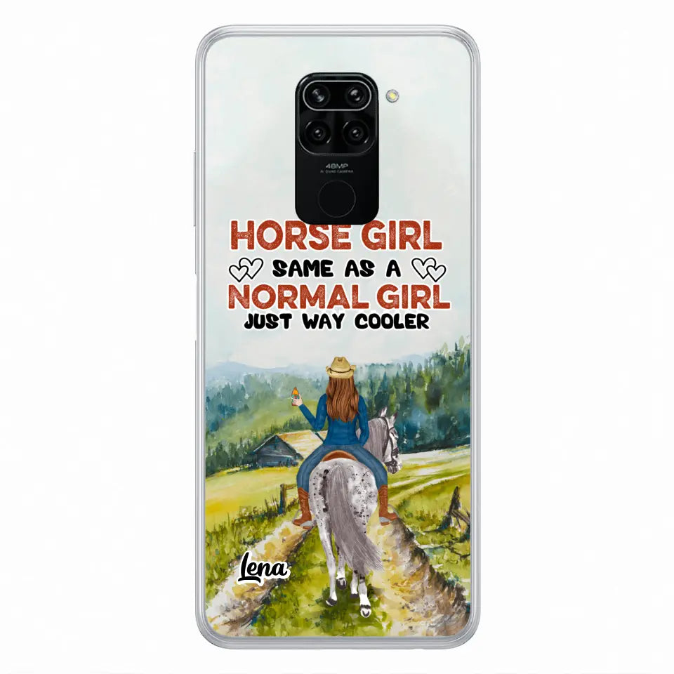 Personalized Horse Girl Phone Case - Up to 3 People - Gift Idea For Horse Lover - Horse Girl Same As A Normal Girl Just Way Cooler - Case For Xiaomi/Huawei/Oppo