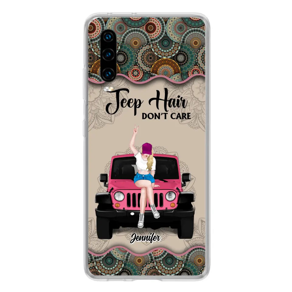 Personalized Off-road Girl Phone Case - Up to 4 Dogs - Gift Idea For Dog/Off-road Lovers - Case for Xiaomi, Huawei & Oppo