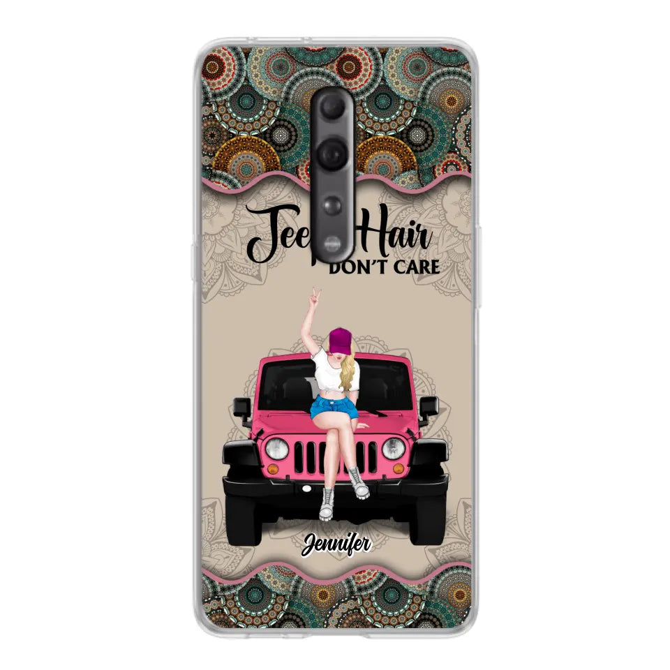 Personalized Off-road Girl Phone Case - Up to 4 Dogs - Gift Idea For Dog/Off-road Lovers - Case for Xiaomi, Huawei & Oppo