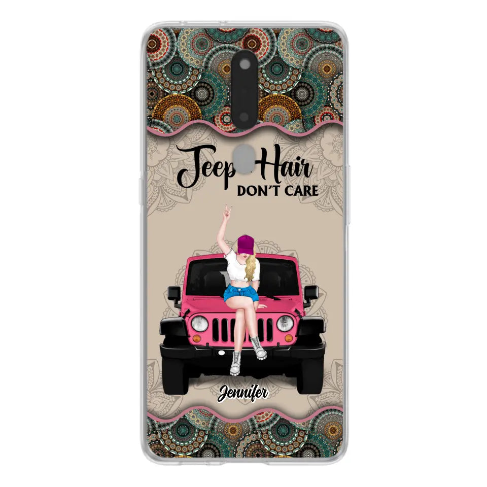 Personalized Off-road Girl Phone Case - Up to 4 Dogs - Gift Idea For Dog/Off-road Lovers - Case for Xiaomi, Huawei & Oppo