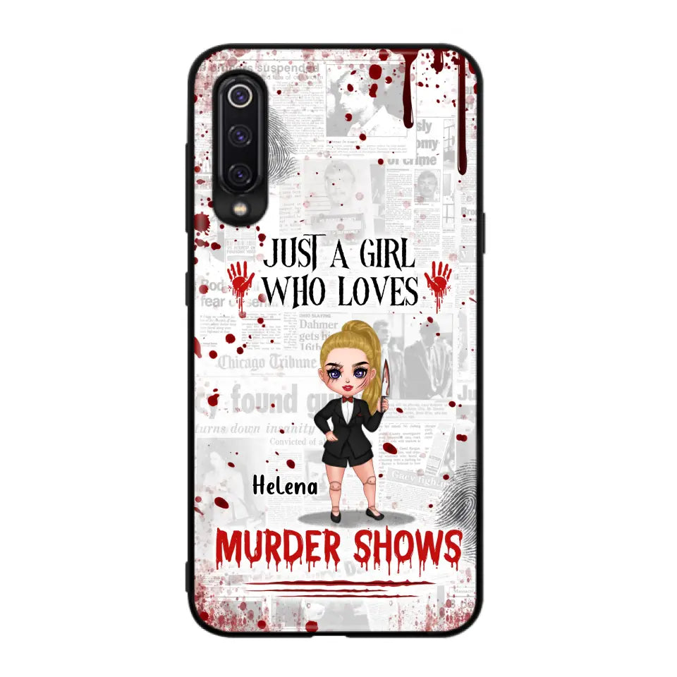 Personalized Witch Phone Case - Gift Idea For Witch Lover/ Halloween - Just A Girl Who Loves Murder Shows - Case For Oppo/Xiaomi/Huawei
