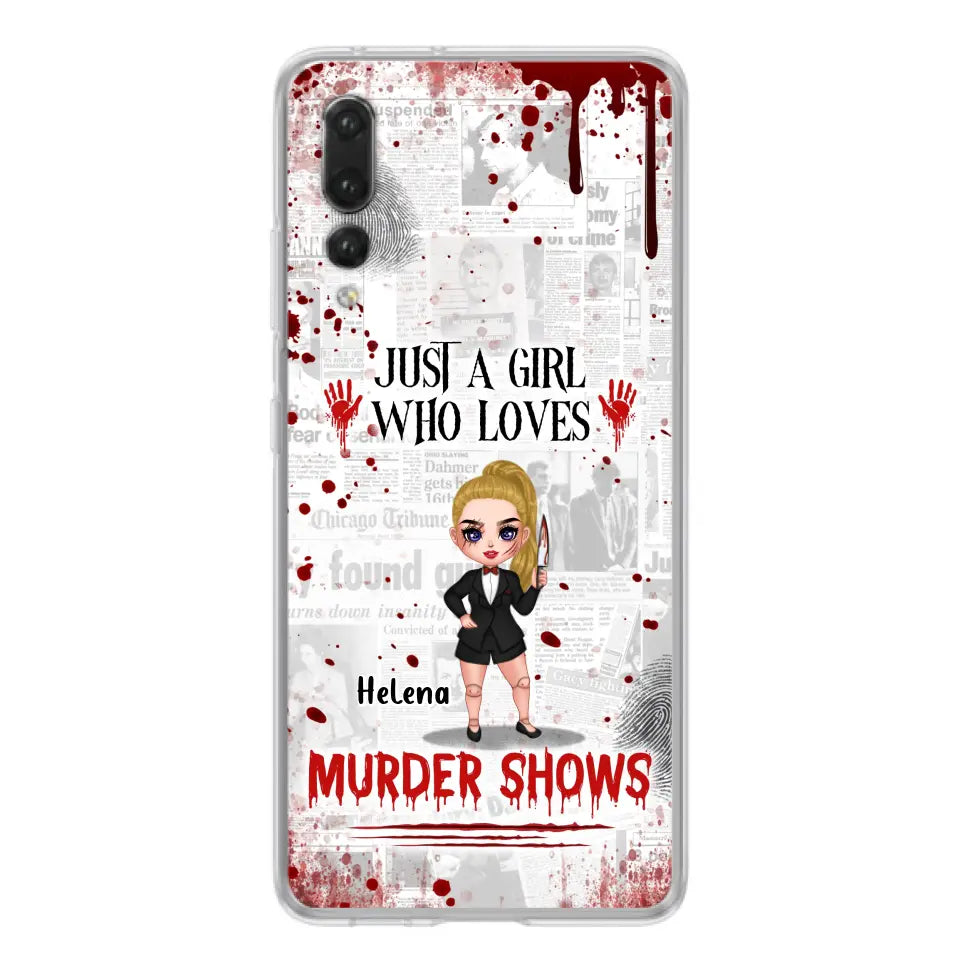 Personalized Witch Phone Case - Gift Idea For Witch Lover/ Halloween - Just A Girl Who Loves Murder Shows - Case For Oppo/Xiaomi/Huawei