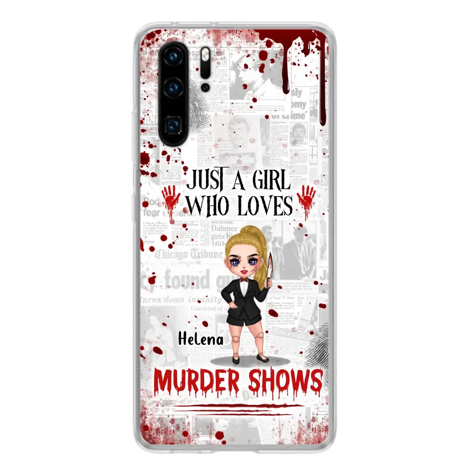 Personalized Witch Phone Case - Gift Idea For Witch Lover/ Halloween - Just A Girl Who Loves Murder Shows - Case For Oppo/Xiaomi/Huawei