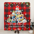 Personalized Christmas Family Tree Blanket - Best Gift For The Whole Family