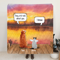 Personalized Memorial Pet Blanket - Up to 5 Pets - Best Gift For Dog/Cat Lover