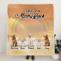 Personalized Dog Memorial Blanket - Best Gift For Dog Lovers - Don't Cry For Me Mom! I'm Ok