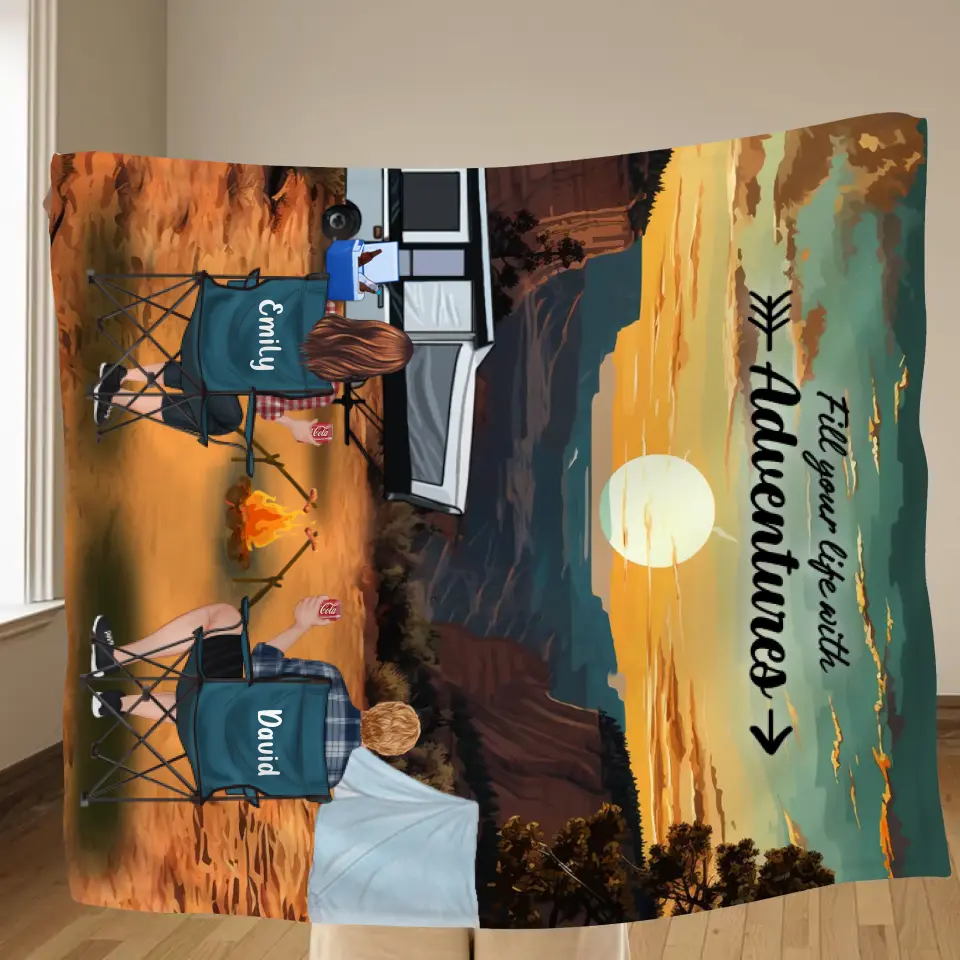 Personalized Camping Grand Canyon National Park Quilt/Fleece Blanket - Full Option - Best Gift For Camping Lovers - Fill Your Life With Adventures
