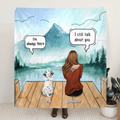 Personalized Dog Mom Quilt/Fleece Blanket - Up to 4 Dogs - Best Gift For Dog Lovers