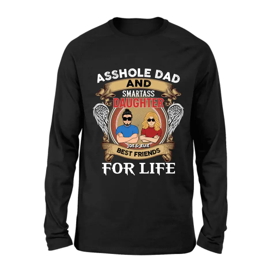 Personalized Father And Daughter/Son T-shirt/Long Sleeve/Sweatshirt/Hoodie - Gift Idea For Father's Day