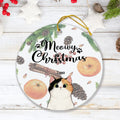 Personalized Christmas Cat Ornament - Best Gift Ideas For Christmas and Cat Lovers - Meowy Christmas - TW5J6V
