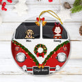 Personalized Dog Mom With Camping Van Ornament - Mom With Up to 4 Dogs - Christmas Gift For Dog Lover