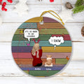 Personalized Pet Mom Ornament - Woman With Up to 4 Pets - Best Gift For Cat/Dog Lover - It's So Hard To Say Goodbye