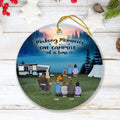 Personalized Camping Ornament - Adult/Single Parent With Up to 6 Kids, 6 Pets - Making Memories One Campsite At A Home - Full Option