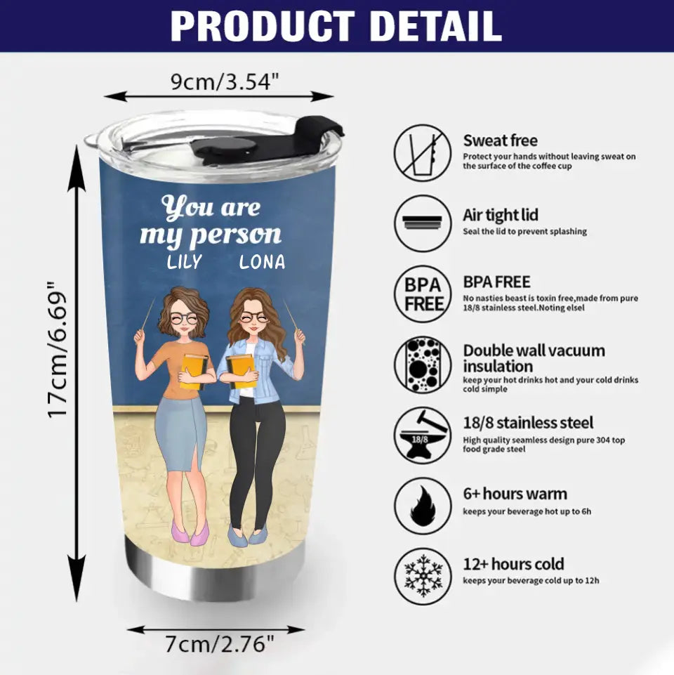Personalized Colleagues Tumbler - Up to 4 Girls - Gift Idea For Colleagues - Work Make Us Colleagues But Our Potty Mouths And Inappropriate Conversations Made Us Friends