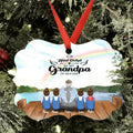 Personalized Memorial Grandpa/Grandma Rectangle Ornament - Up to 4 Kids - Best Gift For Baby - I Never Met You But I Know You Are The Greatest Grandma - FD4SD8