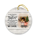 Personalized Autumn/Winter/Christmas Sister Ornament - Up to 5 Girls - Best Gift For Friends - I'd Walk Through Fire For You