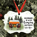 Personalized Camping Ornament - Up to 4 Pets - Best Gift For Camping Lover - Husband And Wife Camping Partners For Life